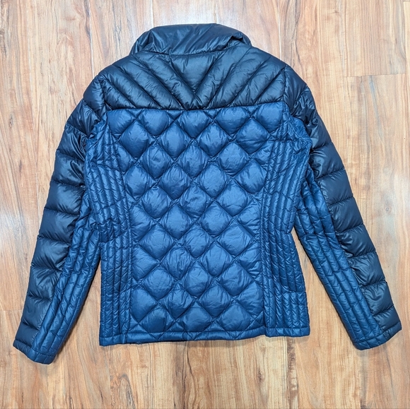 Michael Kors Quilted Packable Down Filled Jacket Blue Women's Small Full-Zip EUC - Picture 4 of 6